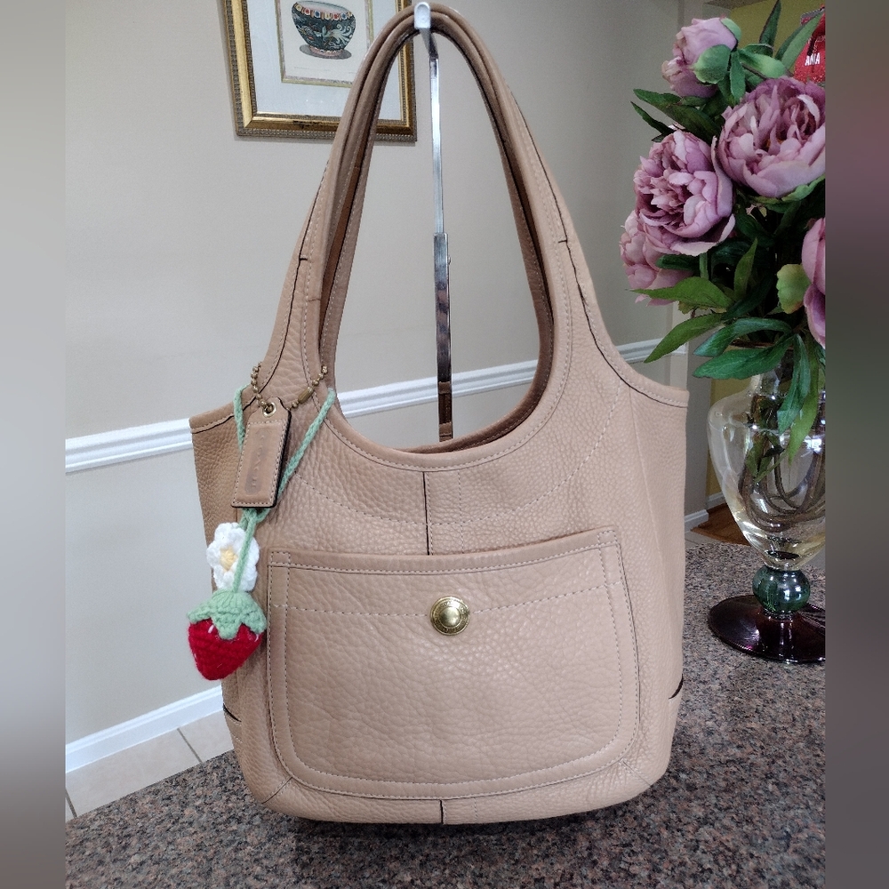 COACH Legacy Pebble Leather Ergo Tote - Picture 16 of 17